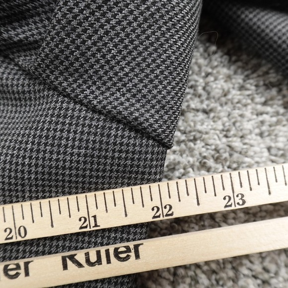 NEW Stafford Blazer Mens 42R Gray Check Wool Classic Fit Sport Coat Jacket Suit - Picture 10 of 16